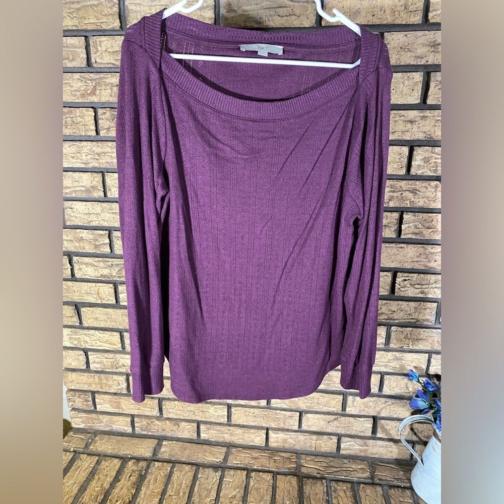 Loft blouse purple